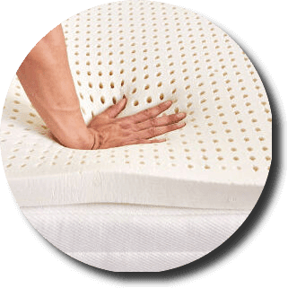 natural latex mattress topper material